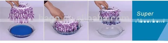 plastic socket microfiber twist mop head