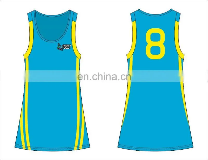 latest dry fit custom netball jersey