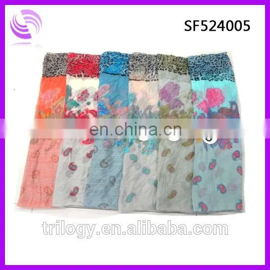 New Style Hot Sexy Latest Chiffon Scarf Designs Leopard Fashion Scarf Shawl