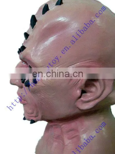 Horror Full Overhead with Neck Monster Alien Halloween Realistic Mask