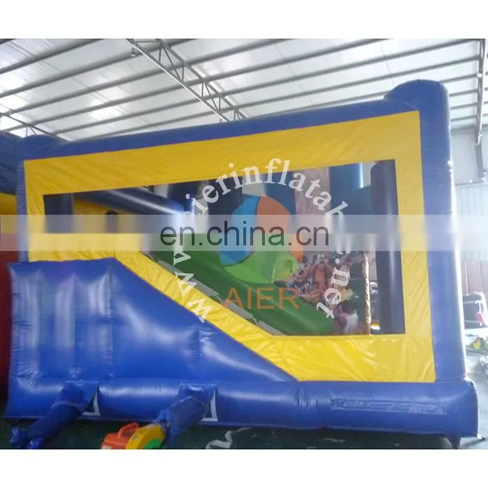 Popular mickey inflatable bouncer castle blue baby bouncer inflatable castle slide for sale