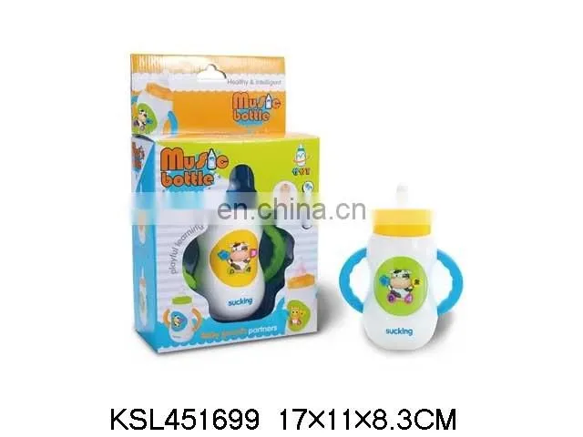 New plastic toys for kids cute bottle toys kids with music and light