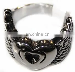 2014 fashion stainless steel jewelry with skull rings design