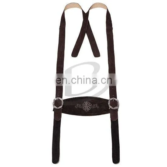 German Bavarian Oktoberfest Trachten Lederhosen Short cow Suede Leather (Oktoberfest Lederhosen)