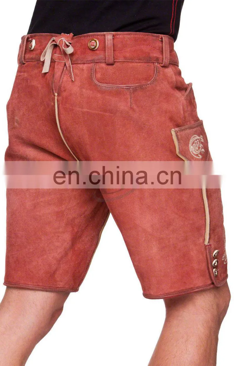 New Fashionable Lederhosen/German Outfitter Bund Lederhosen/Short Lederhosen(Bavarian Garments)(Oktoberfest Clothing)