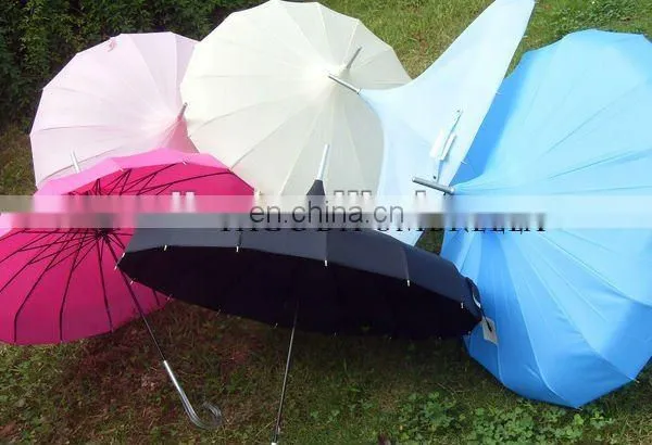 Blue rain umbrellas