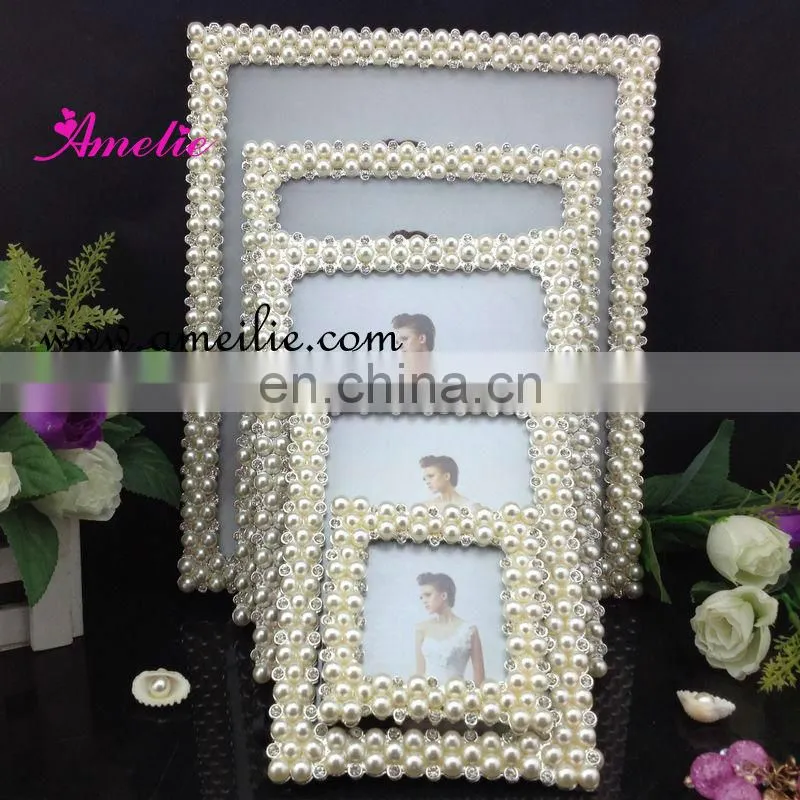 AP9012 Pearl Square Wedding Funny Photo Frames