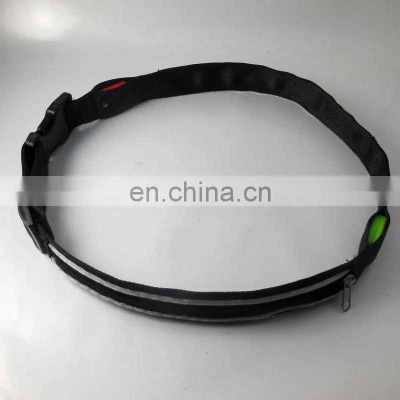 Two switches on led belt for party Flashing party belt led party waistband