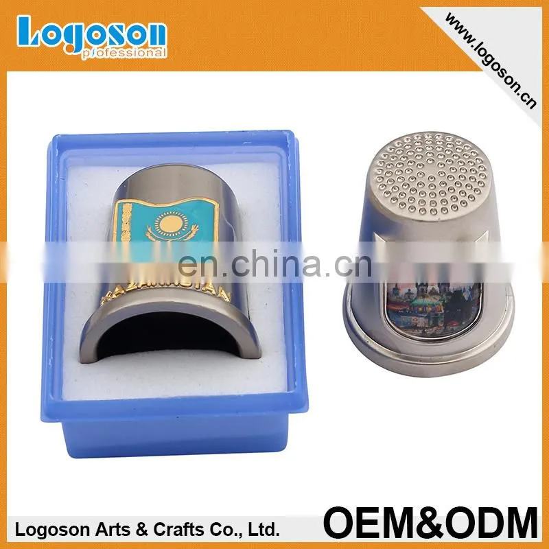 newest embossed souvenir custom copper thimbles