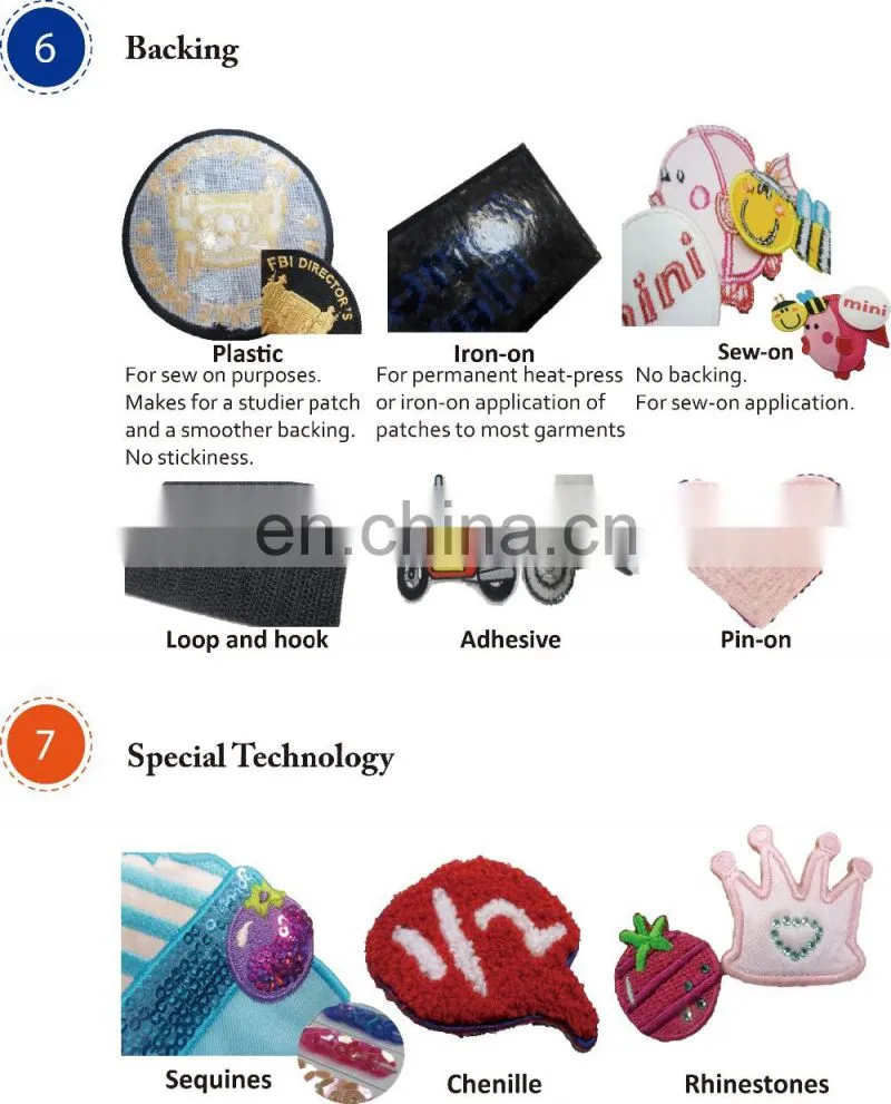 Custom sequin English letter embroidery patch
