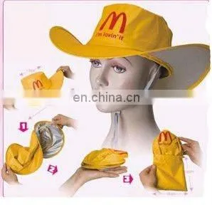 Fashion Acceccories type pocket hat ,190T foldable cap