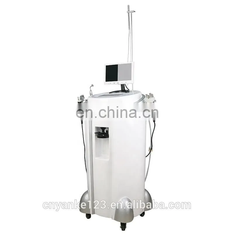 8 in 1 Water Oxygen Jet Facial Hyperbaric oxygen facial machine BIO mask with skin analyzer