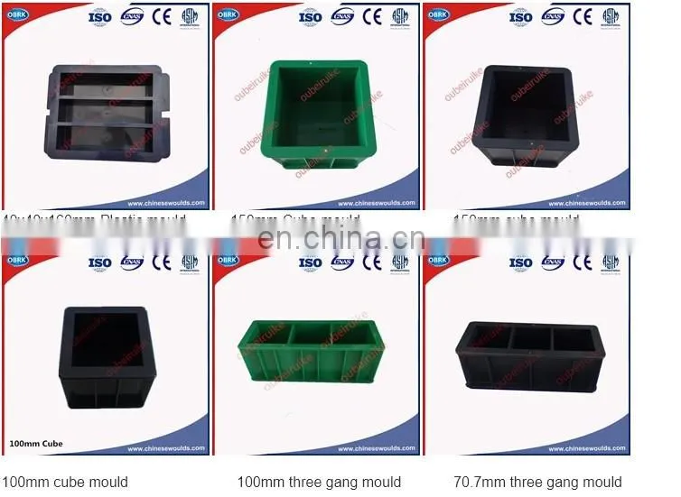 Plastic ABS Concrete Test Cylinder Cube Mould/Concrete block plastic mould