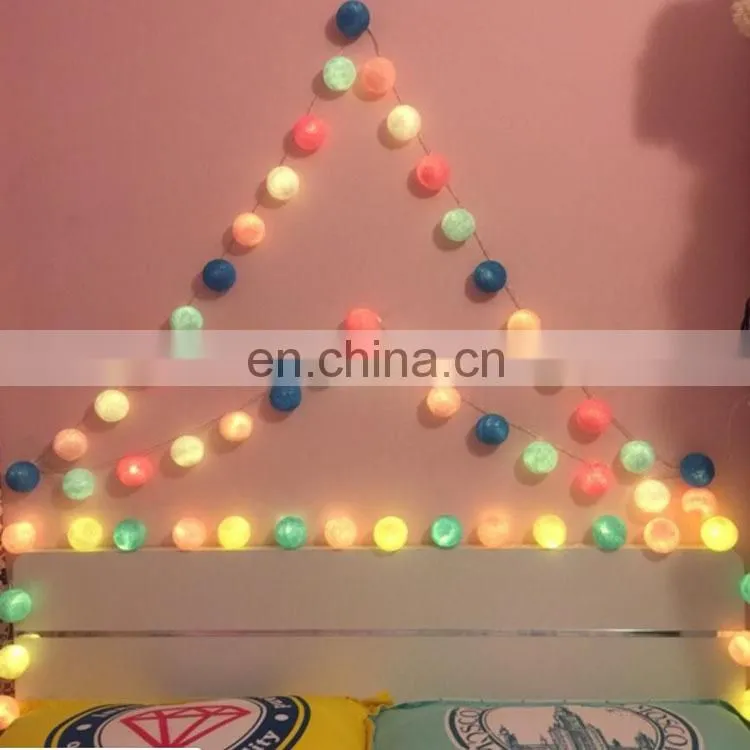 2019 hot sale Garden decorative 20L LED cotton ball string lamps led decorative Lights
