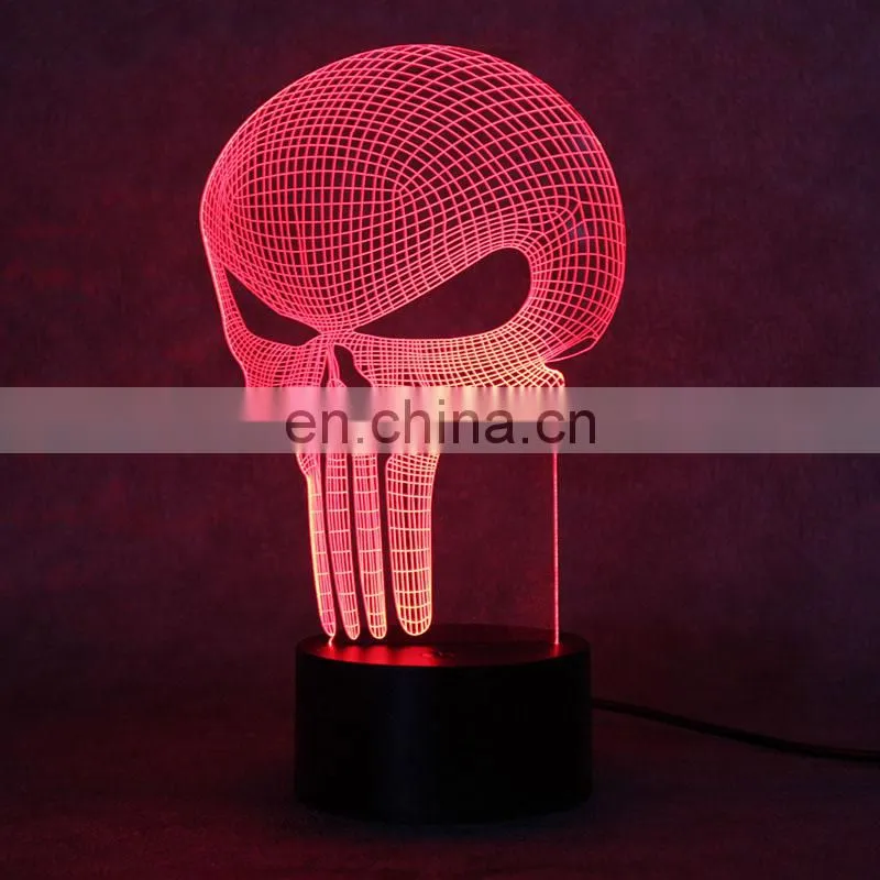 Creative lighting usb lamp 3D acrylic led sleeping night light for bedroom