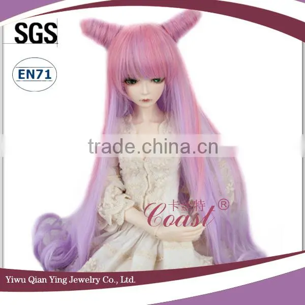 special design green ombre fiber wigs for bjd