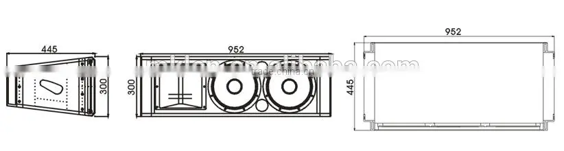 10" 2-way line array speaker
