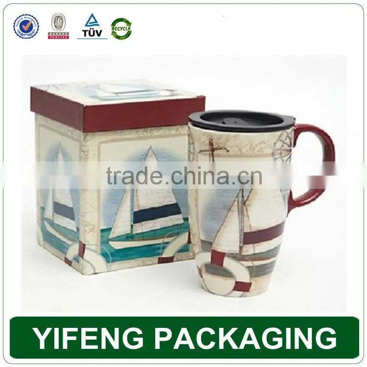 Fancy high quality coffee mug packaging boxes