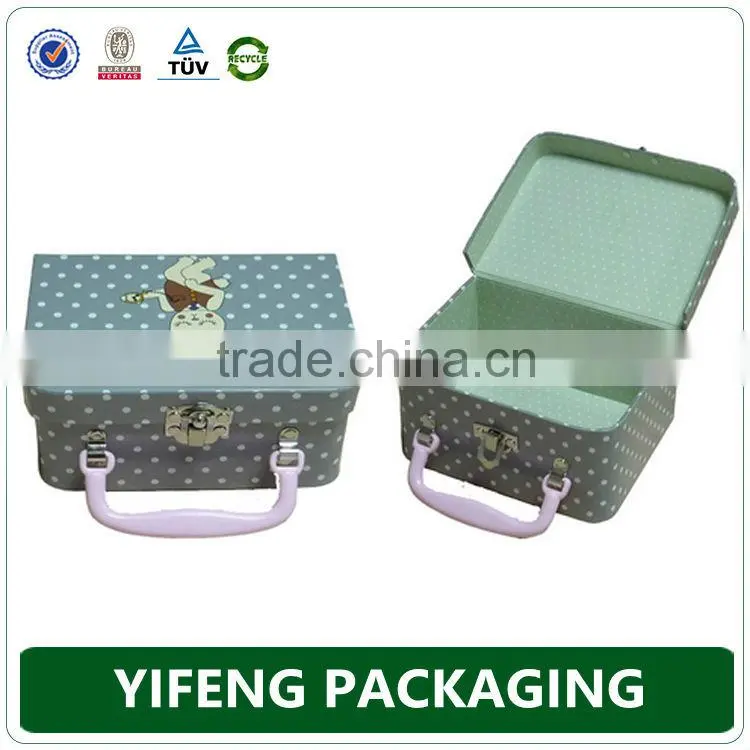 Yifeng Factory Cardboard Paper Handle Small Suitcase Gift Boxes