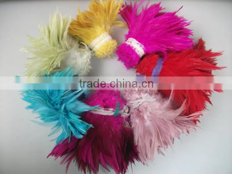 Colorful Design Dyed Rooster Feather Cheap