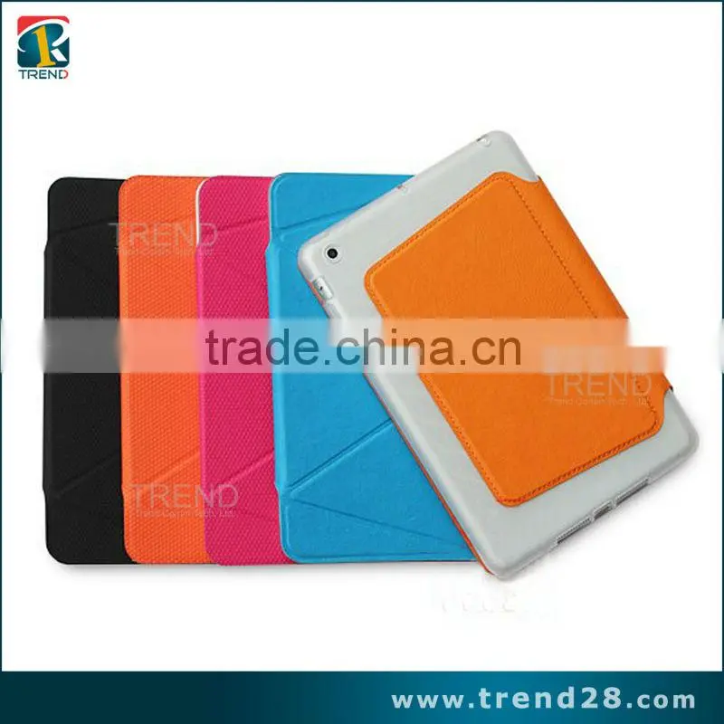 kickstand folding leather case for ipad mini