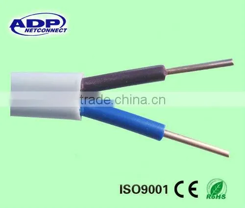 300/500V 2core 1.5mm rvv electric cable with CE certification