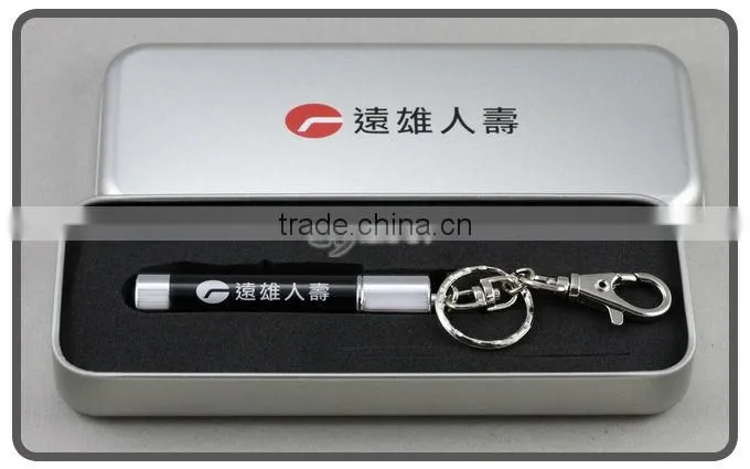 3 in 1 laser pointer pen keychain with red laser pointer