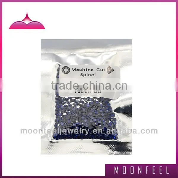 114# round blue spineI synthetic gemstones