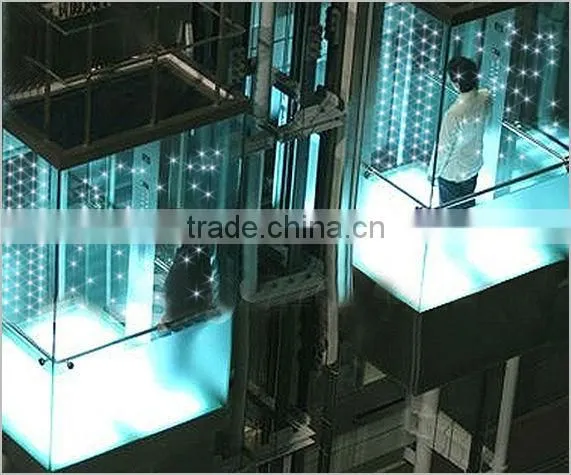 glass laminated for panoramic elevator