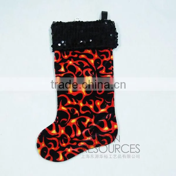 Polyester Christmas Stocking with Sequin