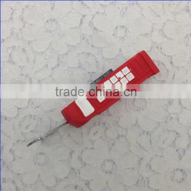 resin red telephone booth design bottle opener