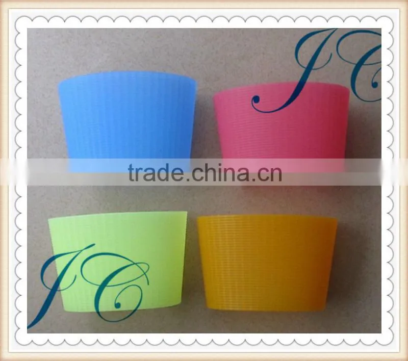 Promotional coffee/beer/cola silicone Coffee Cup Sleeve with custom logo printing