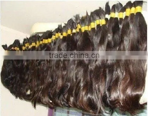 Pure Indian Human Hair Bulk/AAA Grade Pink Human Hair Bulk