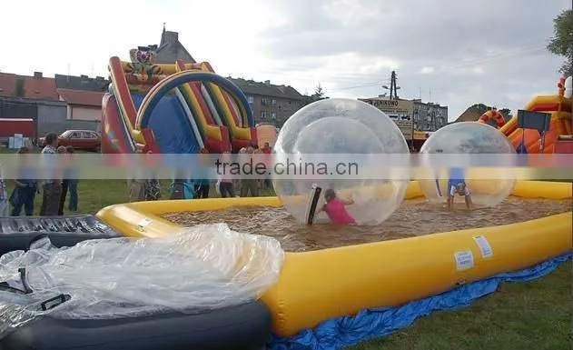 2013 cheap Colourful Inflatable water pool for water ball (size and colour can be customized)