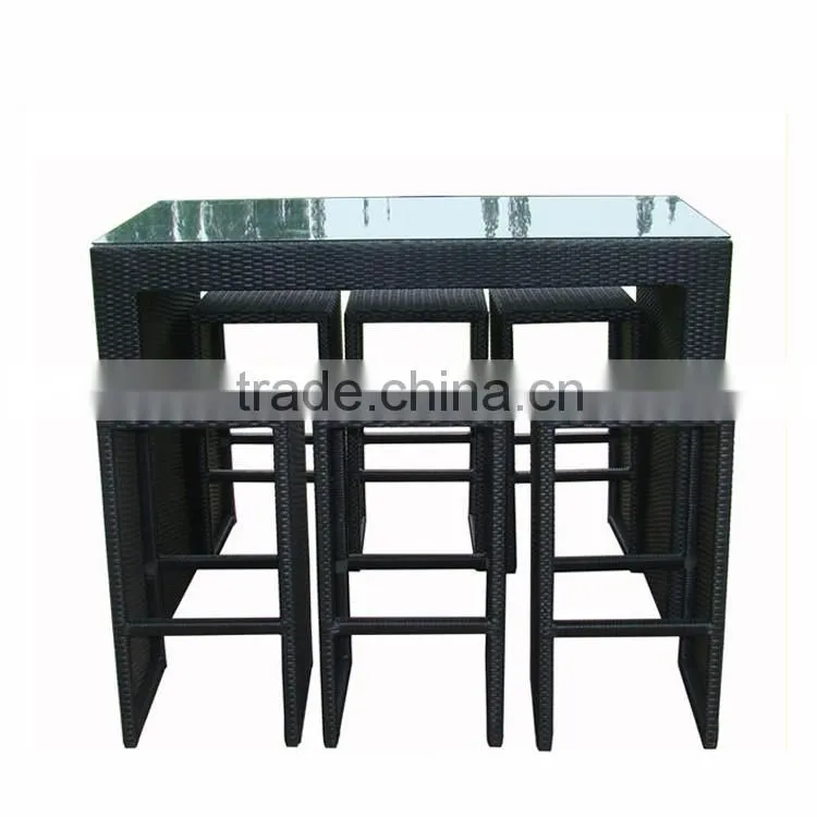 Modern Rattan Garden Patio Furniture PE Rattan Furniture Parts Bar Furniture Of Rattan