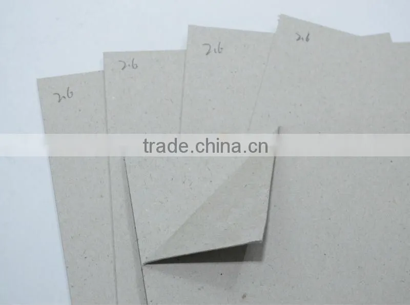 Laminated 3mm grey chipboard with white back