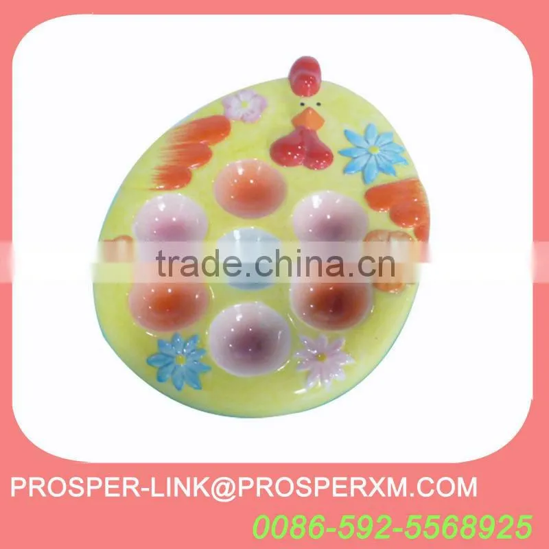 Easter ceramic egg tray for sale