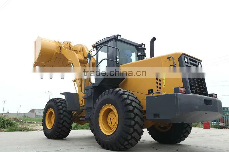 5ton wheel loader 4WD with CUMMINS ENGINE 215hp,joy stick,cabin with A/C,CE,CAT prove