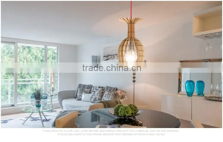 Wooden LED pendant light JK-8005B-33 Wooden restaurant pendant lighting E27 lampholder