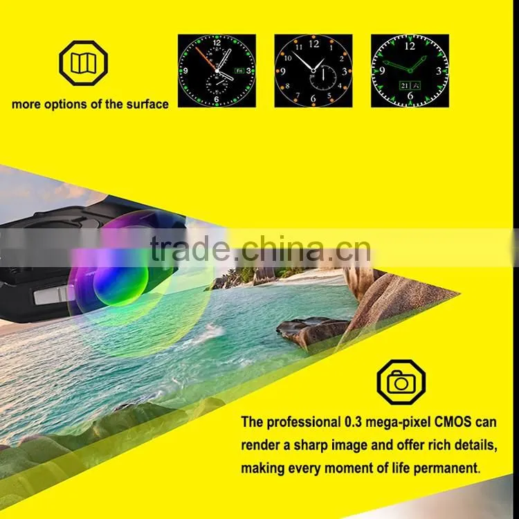 GT68 MTK6261A Chipset dustproof waterproof IP57 blueooth 4.0 smartphone watch with SOS function