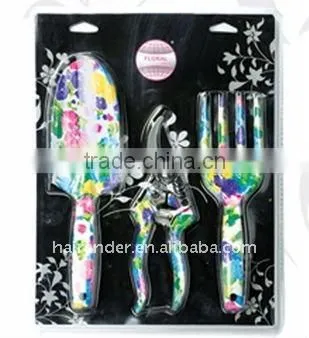 aluminum garden tool with printing floral surface