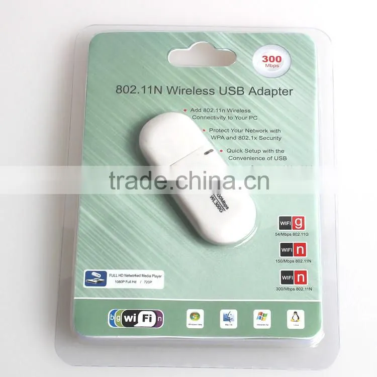rtl8191 chipset 300Mbps wireless wifi usb adapter