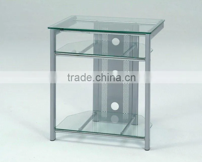 Modern TV Stand/ Metal Glass TV Showcase