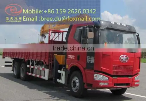 Truck with optional mounted crane and straight arm