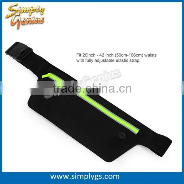 (super hot) polymer Waterproof Running Belt fluorescent green