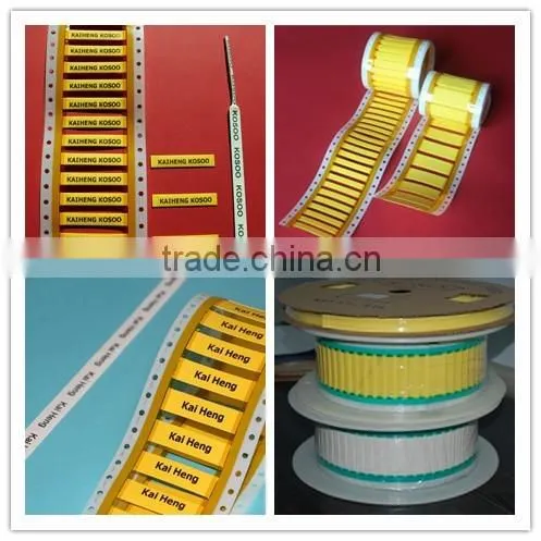 3:1 Yellow and White Shrinkable wire identification tubing with free samples