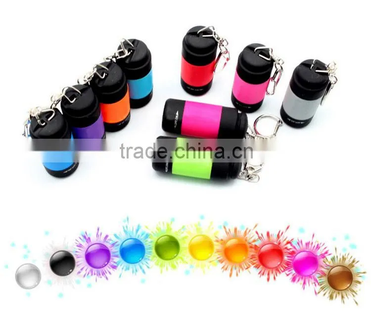 AAA Battery Colorful LED Flashlight Aluminum Ultra Bright Mini Led Flashlight