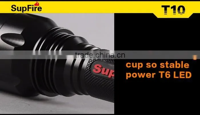 Supfire T10 Portable Rechargeable Flashlight Camping Hand Torch