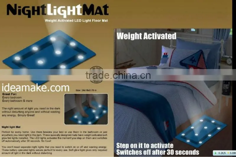 LED Soft Lighted Floor Mat AS SEEN ON TV