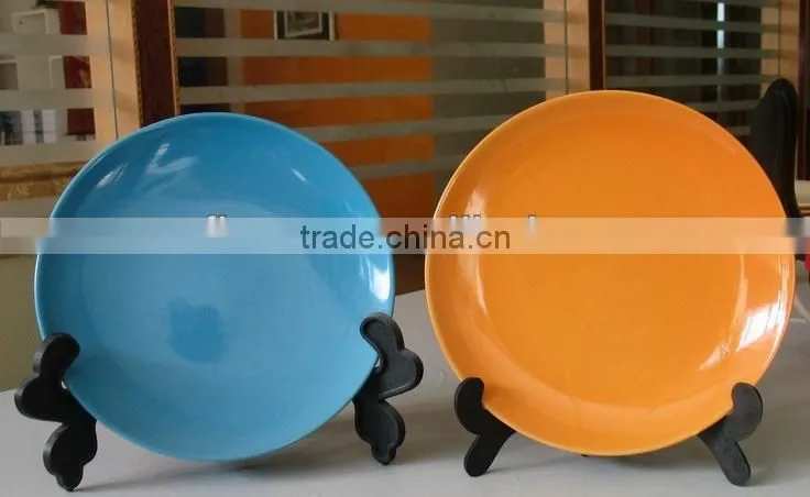 2015 new christmas ceramic dinnerware porcelain plate,red christmas full decal flat plate set
